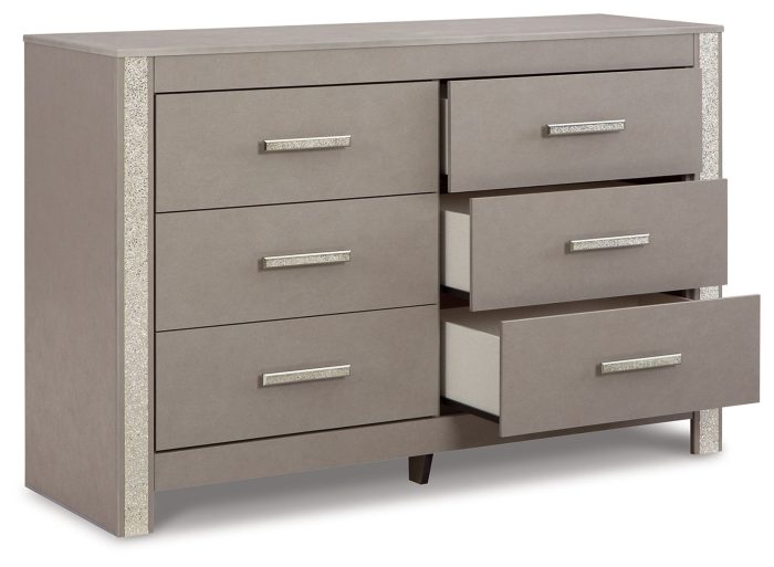 Surancha - Gray - Six Drawer Dresser - Image 2