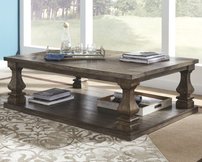 Johnelle - Gray - Rectangular Cocktail Table - Image 4