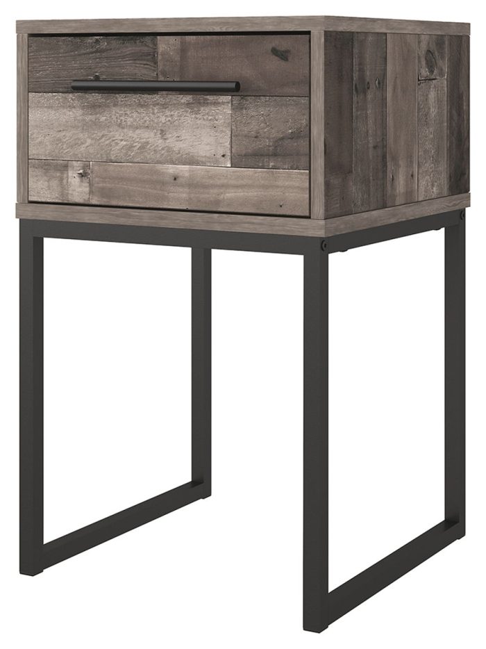Neilsville - Black / Gray - One Drawer Night Stand - Image 3
