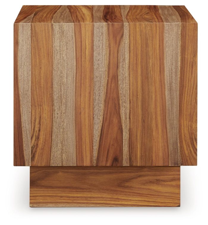 Dressonni - Brown - Square End Table - Image 3