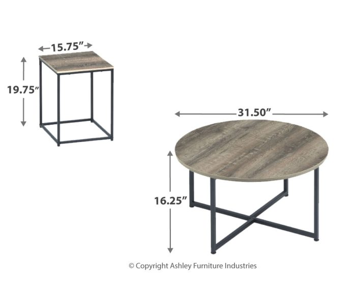 Wadeworth - Brown / Beige - Occasional Table Set (Set of 3) - Image 2