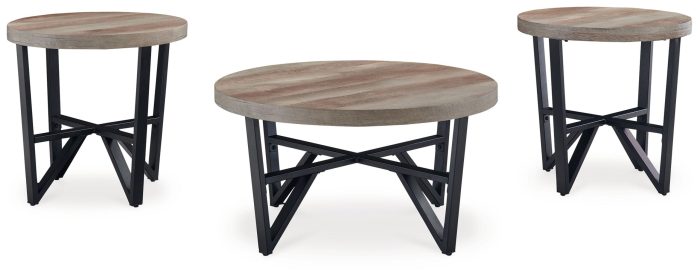 Deanlee - Grayish Brown / Black - Occasional Table Set (Set of 3) - Image 3