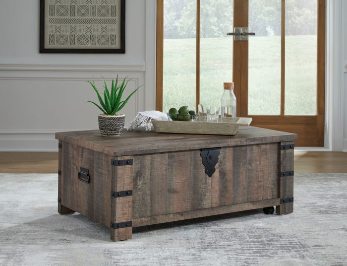 Hollum - Rustic Brown - Lift Top Cocktail Table - Image 2