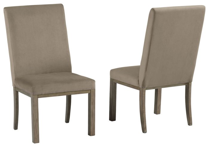 Chrestner - Gray / Brown - Dining UPH Side Chair (Set of 2) - Image 4