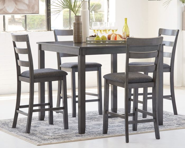 Bridson - Gray - Square Counter TBL Set (Set of 5) - Image 4