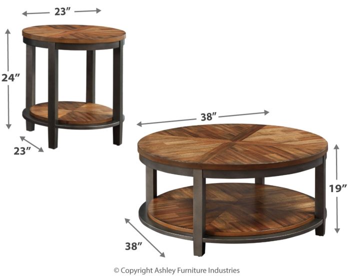 Roybeck - Light Brown / Bronze - Occasional Table Set (Set of 3) - Image 3