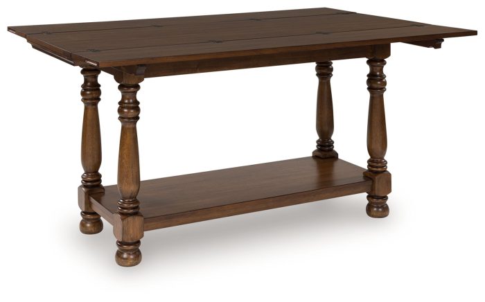 Sturlayne - Brown - Flip Top Sofa Table - Image 2