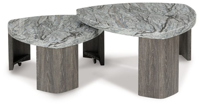 Surmour - Gray / Brown - Stacked Cocktail Table - Image 2