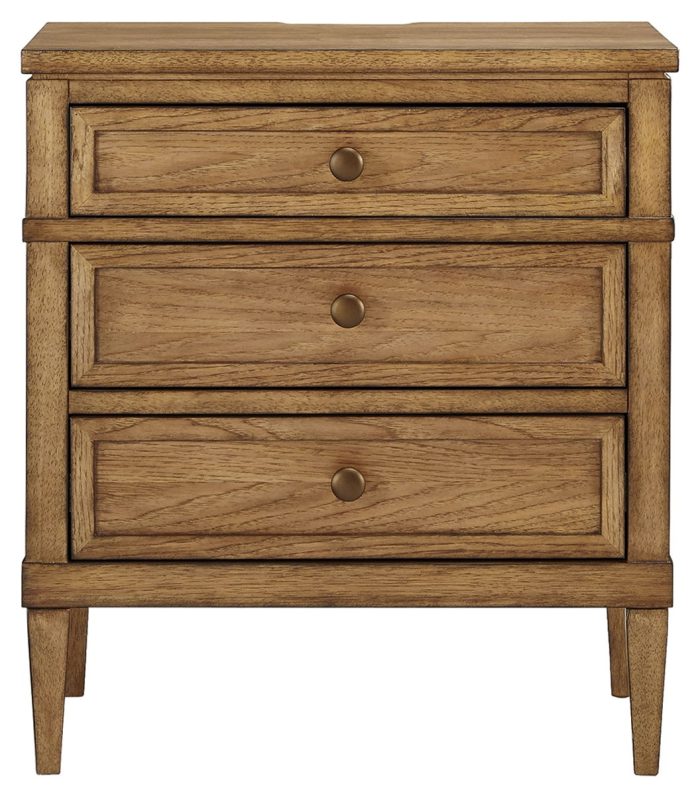 Sharlance - Brown - Three Drawer Night Stand - Image 2