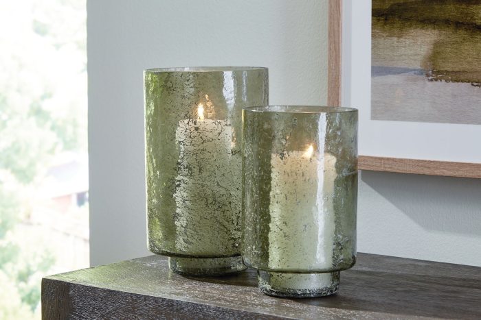 Clarkton - Green - Candle Holder Set (Set of 2) - Image 4