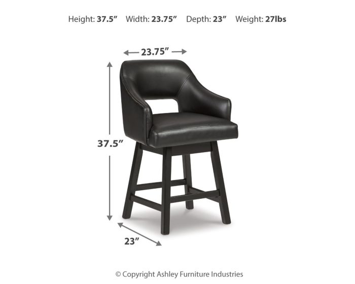 Tallenger - Upholstered Swivel Barstool (Set of 2) - Image 9