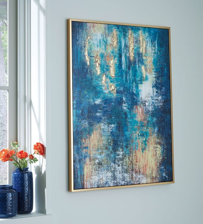 Scarlite - Teal / Gold Finish - Wall Art - Image 3