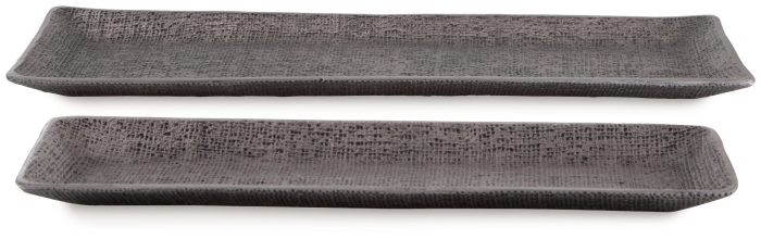 Garekton - Pewter Finish - Tray Set (Set of 2) - Image 4