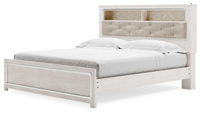 Altyra - White - King Bookcase Panel Bed - Image 4