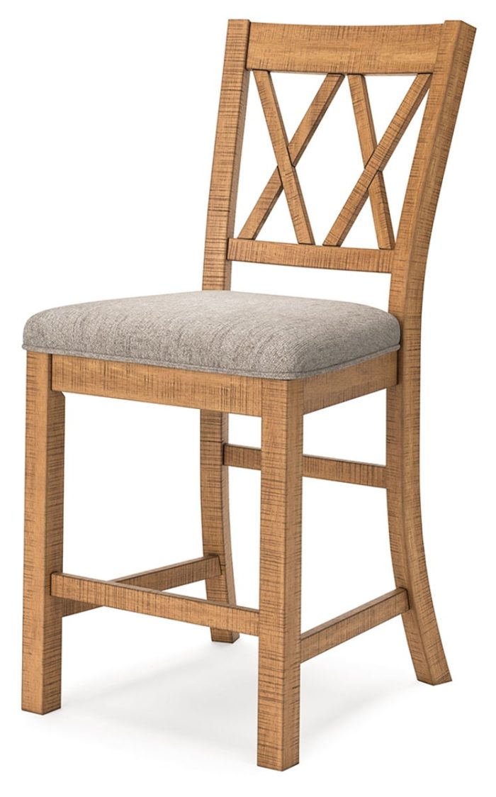 Havonplane - Brown - Upholstered Barstool (Set of 2) - Image 3
