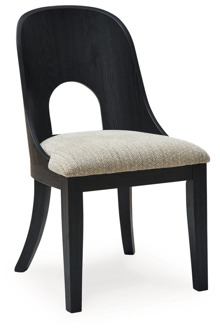 Rowanbeck - Gray / Black - Dining Upholstered Side Chair (Set of 2) - Image 2