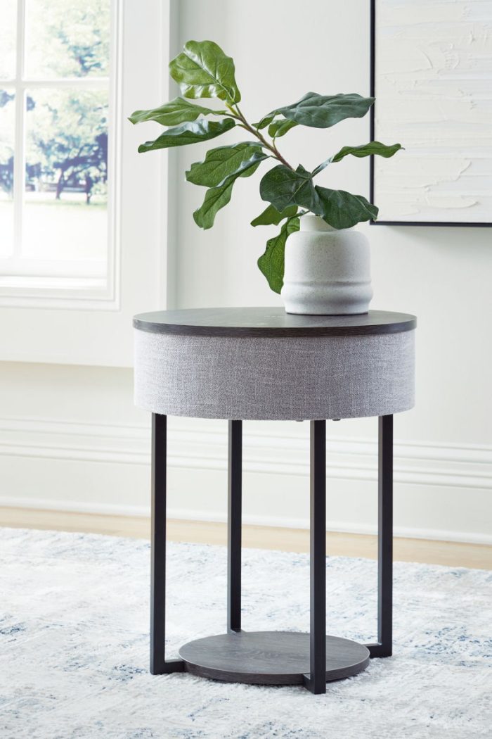 Sethlen - Gray / Black - Accent Table - Image 3