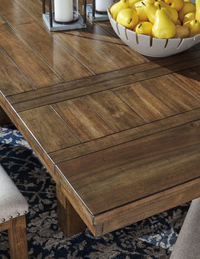 Moriville - Grayish Brown - Rectangular Dining Room Extension Table - Image 4