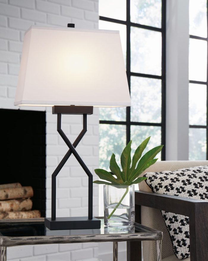 Brookthrone - Black - Metal Table Lamp (Set of 2) - Image 3