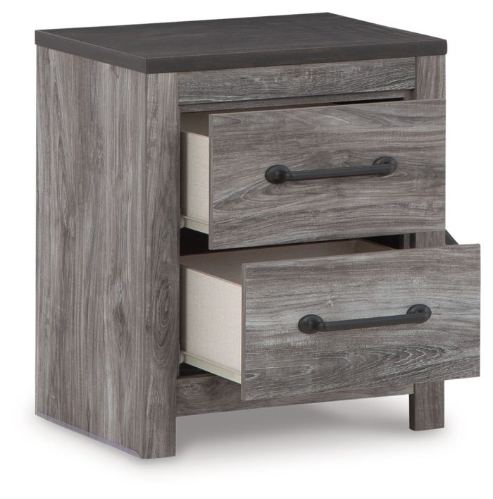 Bronyan - Dark Gray - Two Drawer Night Stand - Image 4