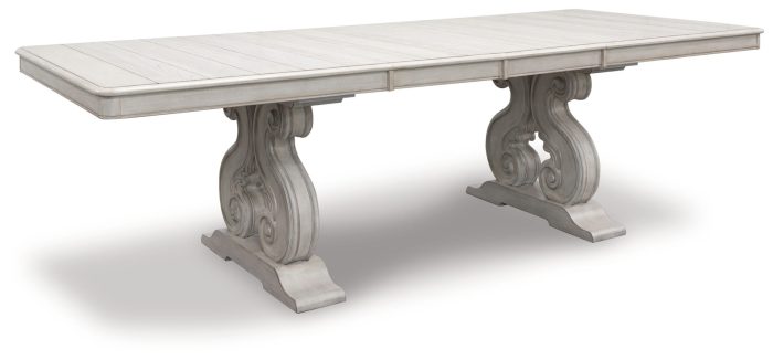 Arlendyne - Antique White - 11 Pc. - Dining Table, 8 Side Chairs, Server - Image 2