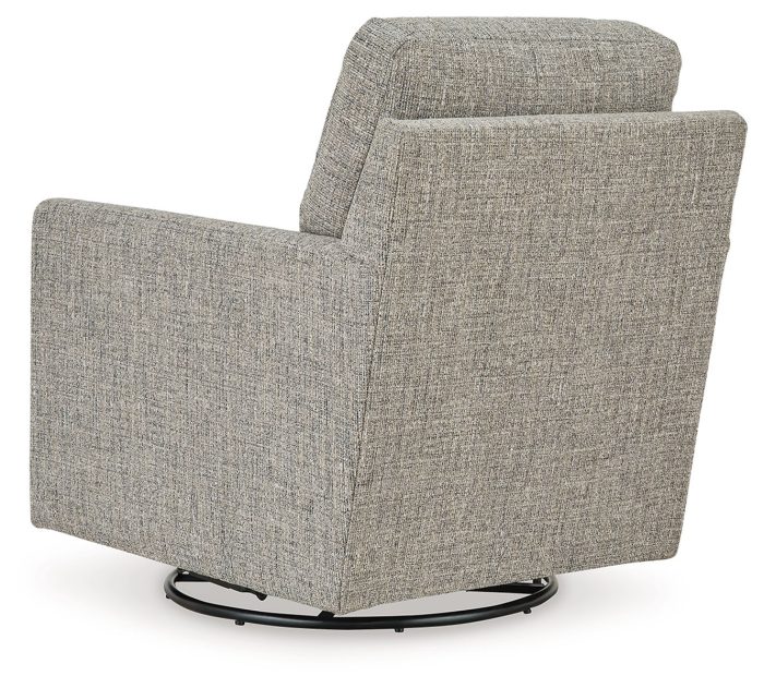 Bralynn - Linen - Swivel Glider Accent Chair - Image 2