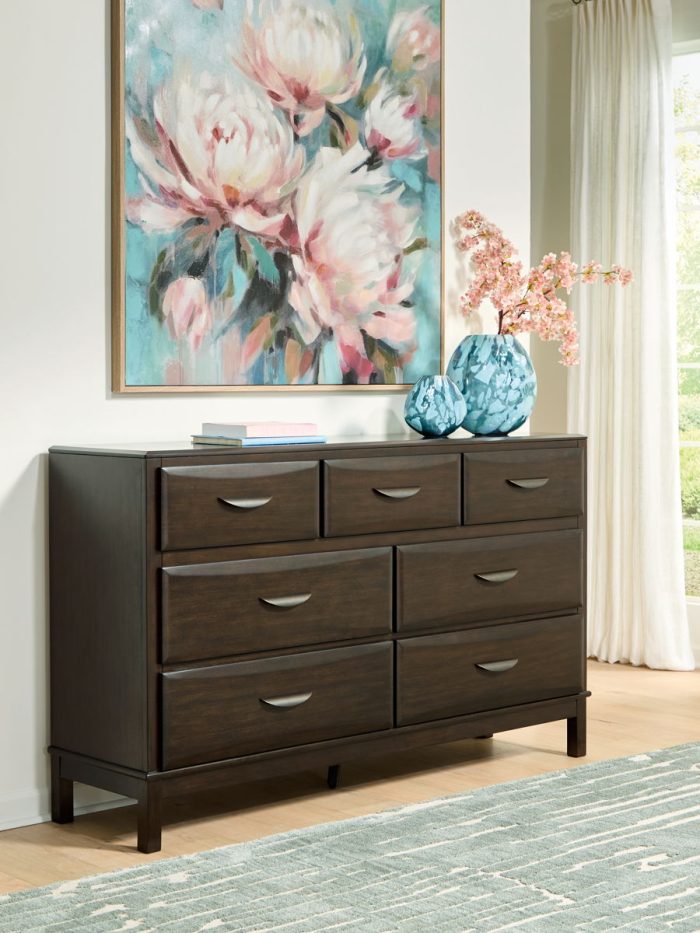 Vanmore - Dark Brown - Dresser - Image 3
