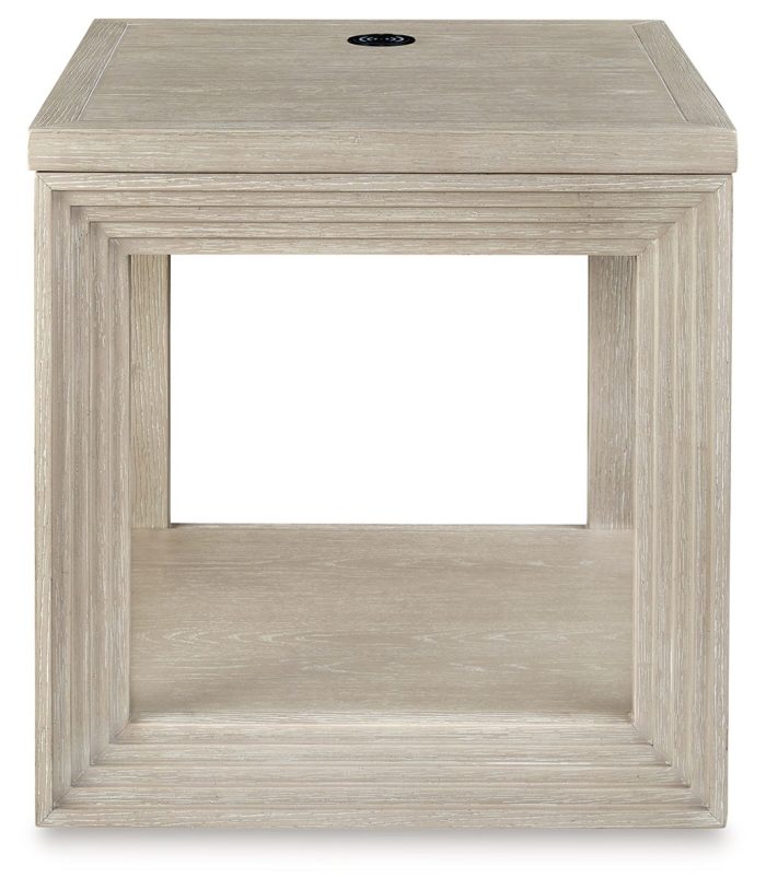 Marxhart - Bisque - Square End Table - Image 4