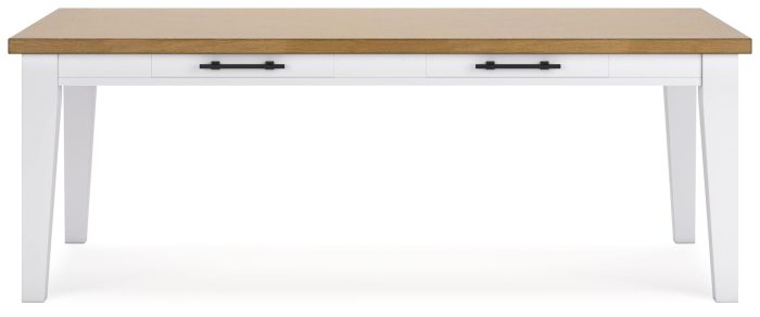 Ashbryn - White / Natural - Rectangular Dining Room Table - Image 4