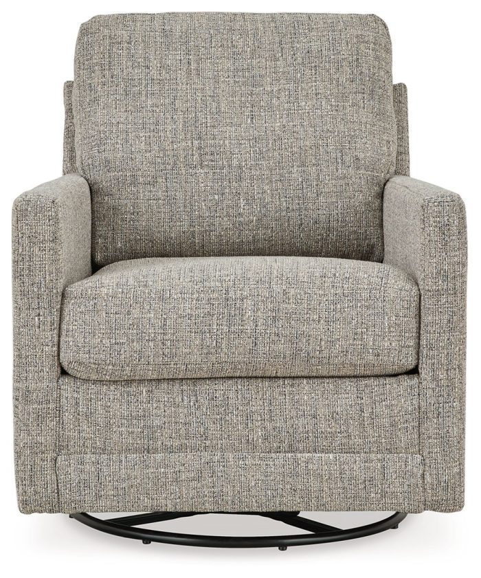 Bralynn - Linen - Swivel Glider Accent Chair - Image 3