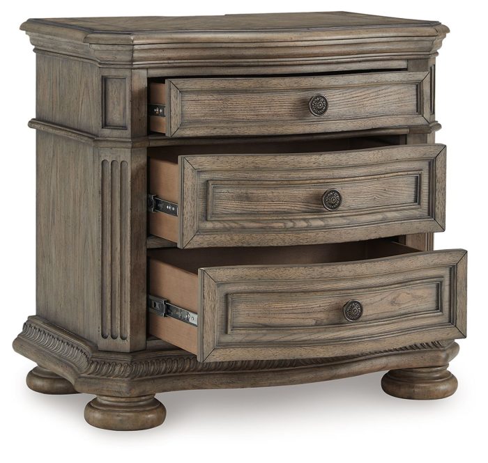 Ardenfield - Light Brown - Three Drawer Night Stand - Image 2
