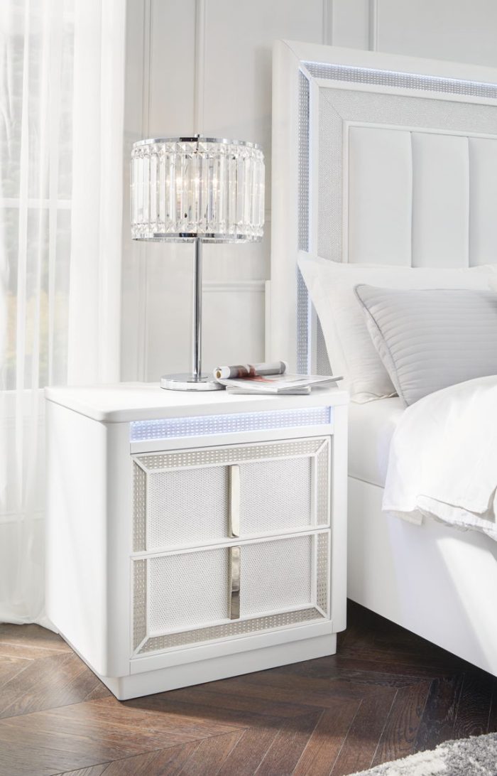 Chalanna - White - Two Drawer Night Stand - Image 4