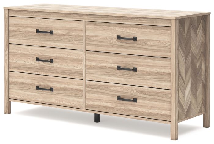 Battelle - Tan - Six Drawer Dresser - Image 3