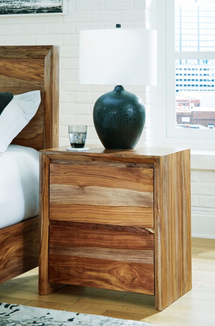 Dressonni - Brown - Two Drawer Night Stand - Image 2