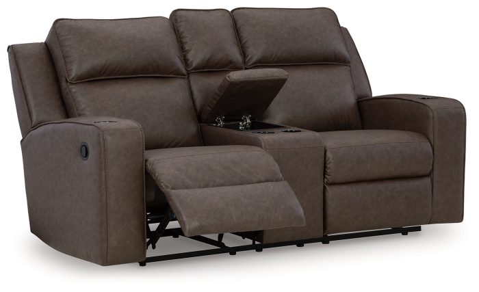 Lavenhorne - Granite - Dbl Rec Loveseat W/Console - Image 4