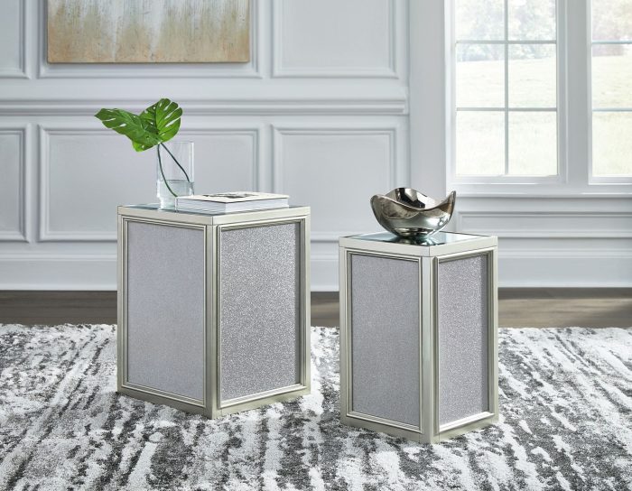 Traleena - Silver Finish - Nesting End Tables (Set of 2) - Image 4