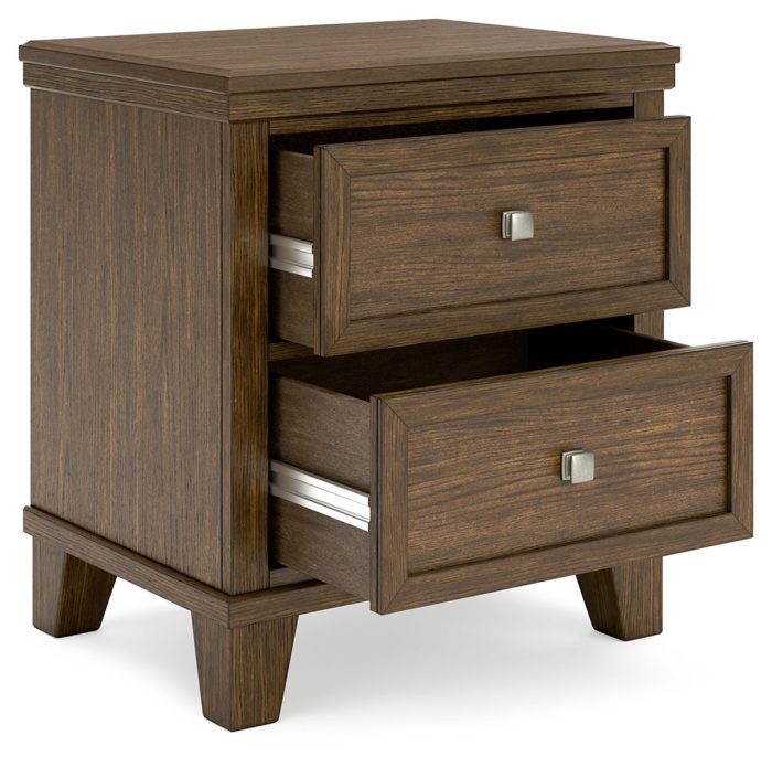 Shawbeck - Medium Brown - Two Drawer Night Stand - Image 4