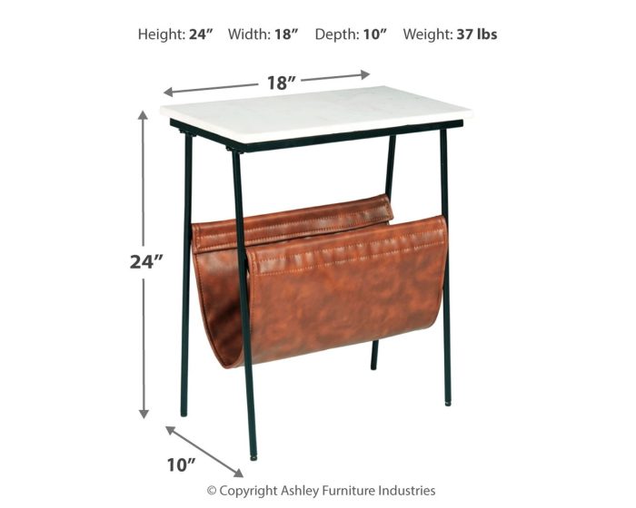Etanbury - Brown / Black / White - Accent Table - Image 3