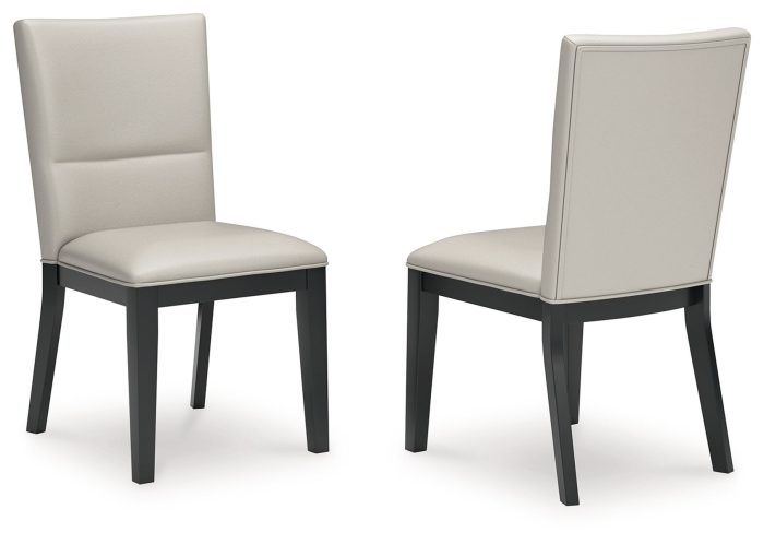 Glinari - Taupe / Black - Dining Upholstered Side Chair (Set of 2) - Image 3