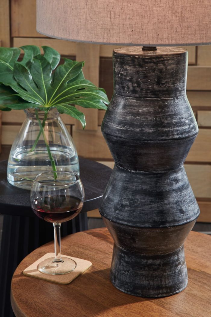 Kerbert - Distressed Black - Terracotta Table Lamp - Image 2