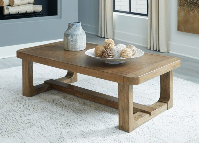 Cabalynn - Light Brown - Rectangular Cocktail Table - Image 4