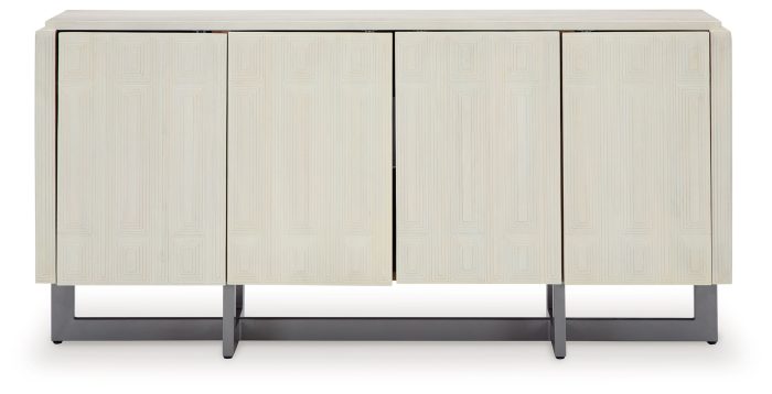 Ornawel - Distressed White - Accent Cabinet - Image 3