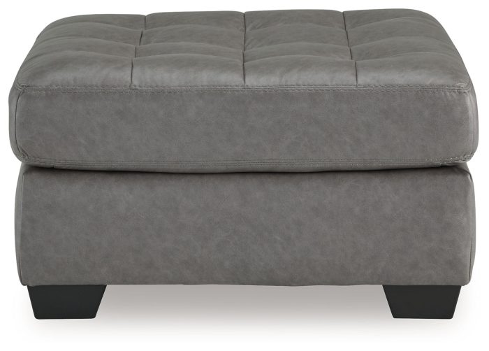 Clairette Court - Alloy - Oversized Accent Ottoman - Image 2