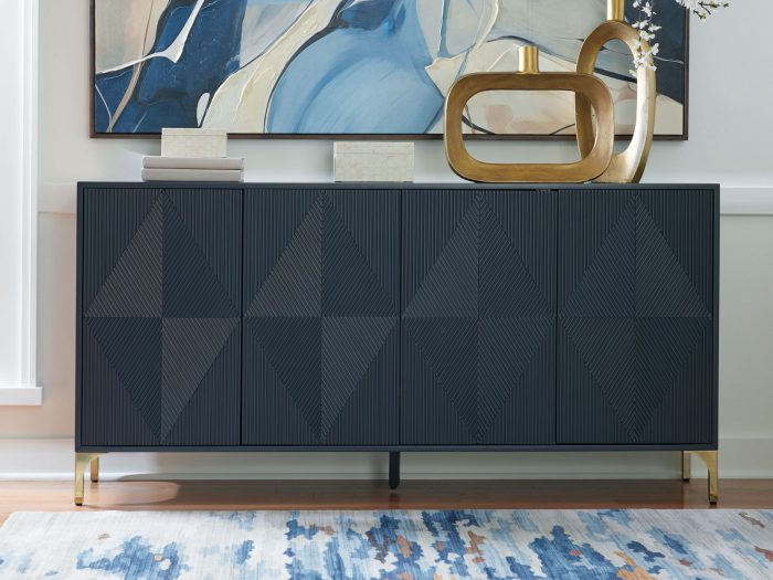 Loirwick - Dark Blue - Accent Cabinet - Image 4