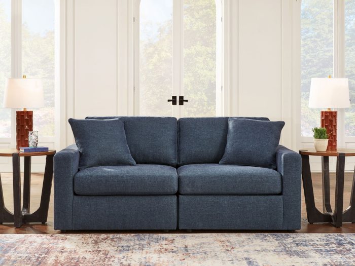 Modmax - Ink - 2-Piece Sectional Loveseat - Fabric - Image 4