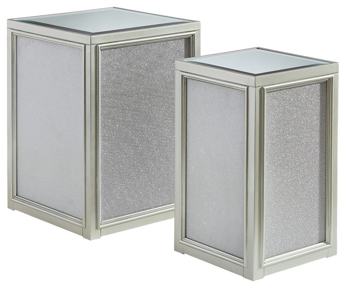 Traleena - Silver Finish - Nesting End Tables (Set of 2) - Image 2