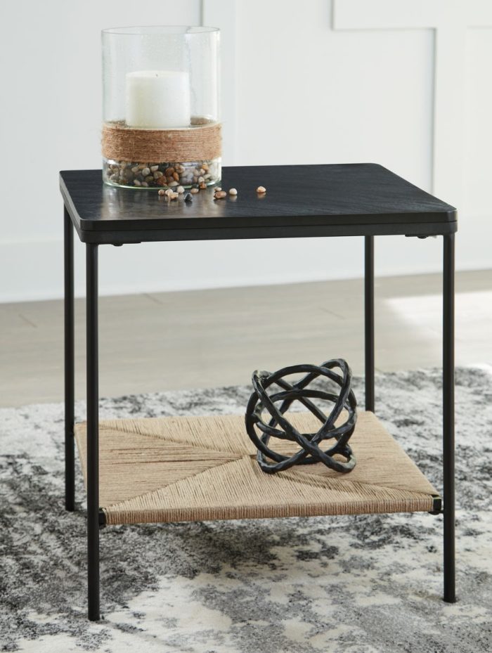 Minrich - Black / Natural - Accent Table - Image 2