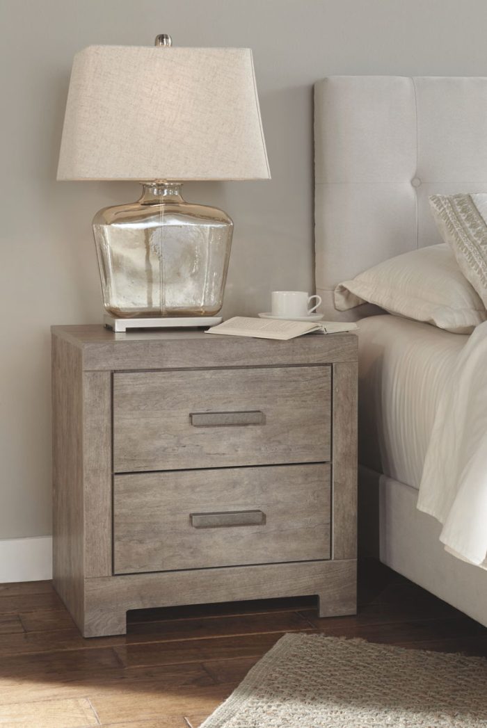 Culverbach - Gray - 5 Pc. - Dresser, Mirror, Queen Upholstered Bed, 2 Nightstands - Image 3