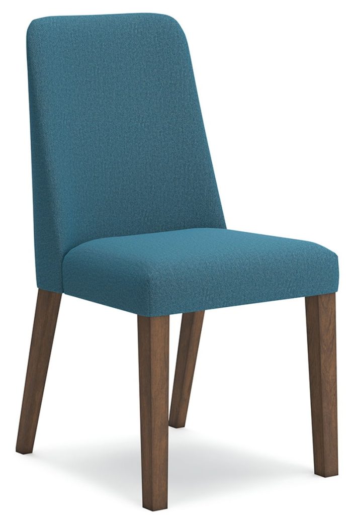 Lyncott - Blue / Brown - Dining Uph Side Chair (Set of 2) - Image 4