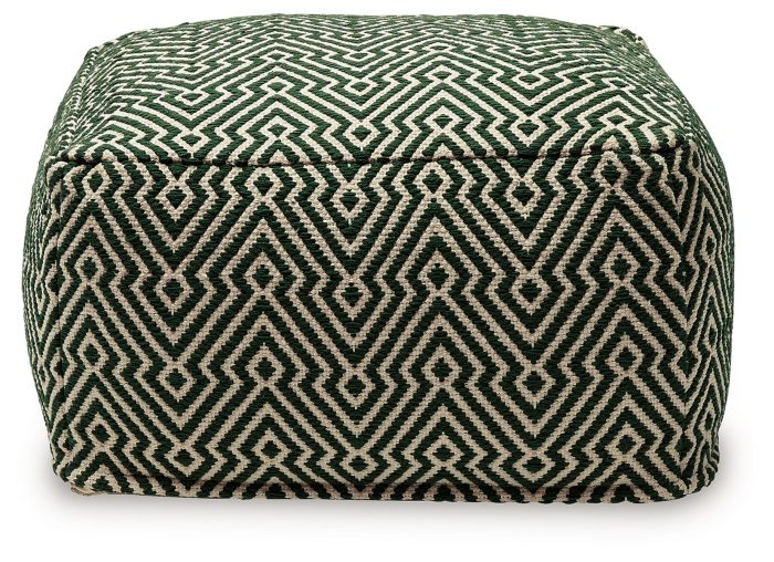 Abacy - Green / Ivory - Pouf - Image 2